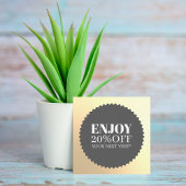 Minimal Elegante Imitats Gold Gray Salon Rabattkarte