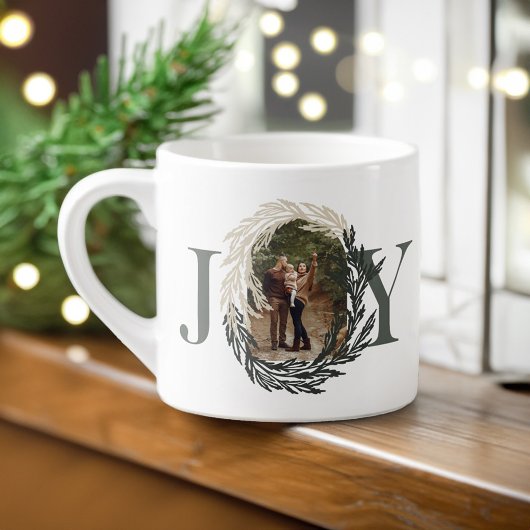 Minimal Elegante Joy Winter Garland Foto Kart Espressotasse