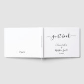 Minimal Elegante Klassische Hochzeit Gästebuch (Voll)