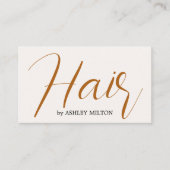 Minimal Elegante Leichte Pastel Frisör Visitenkarte (Vorderseite)