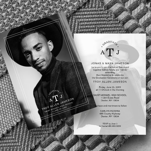 Minimal Elegante Moderne Transparenz 2 Fotos Einladung