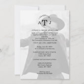 Minimal Elegante Moderne Transparenz 2 Fotos Einladung (Vorderseite)