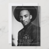 Minimal Elegante Moderne Transparenz 2 Fotos Einladung (Rückseite)