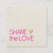 Minimal elegante Textur Beige Pink Imitats Goldene Empfehlungskarte (Vorderseite)