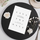 Minimal elegante Typografie Hochzeit speichern Sie Save The Date