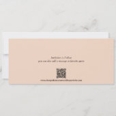 Minimal Elegante Typografie Mocha Slim Save The Date (Rückseite)