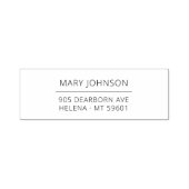 Minimal Elegante Typografische Rücksendeadresse 06 Permastempel (Design)