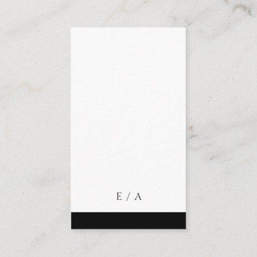 Minimal elegante Website Moderner QR Code Hochzeit Begleitkarte (Rückseite)