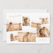 Minimal Elegante Weihnachten Multi 7 Foto Album (Vorderseite)