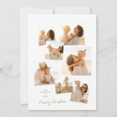 Minimal Elegante Weihnachten Multi 7 Foto Album (Vorderseite)