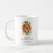 Minimal Eleganter Erntedank Abendessen Individuell Kaffeetasse (Links)