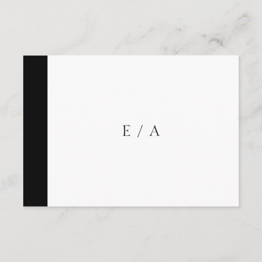 Minimal Eleganter moderner QR Code Hochzeit RSVP Karte (Rückseite)