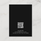 Minimal Eleganter Schmuck Earring Display Card Sch Visitenkarte (Rückseite)
