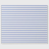 Minimal Eleganto Light Blue Elfenbeinweißer Streif Geschenkpapier (Flach)