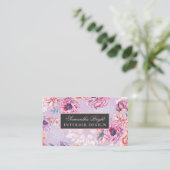 Minimal empfindliche florale Visitenkarte (Stehend Vorderseite)