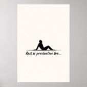 Minimal entspannende Silhouette Poster (Vorne)