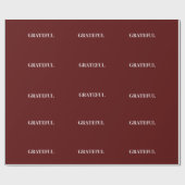 Minimal ERFÜLLT | Deep Red Holiday Geschenkpapier (Flach)