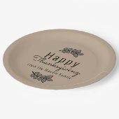 Minimal Erntedank Branch Greenerity Script Pappteller (Schrägansicht)