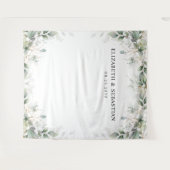 Minimal Eucalyptus Wedding Backdrops Wandteppich (Vorderseite (Horizontal))