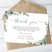 Minimal Eukalyptus Einfache Beerdigung Vielen Dank Karte