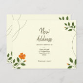 Minimal Eukalyptus Verlasse Grüne Ankündigung Postkarte (Vorne/Hinten)