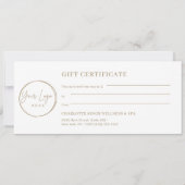 Minimal Eyebrow Logo Gift Certificate (Rückseite)