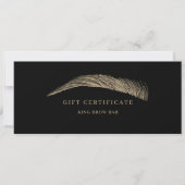 Minimal Eyebrow Salon QR Code Gift Certificate (Vorderseite)