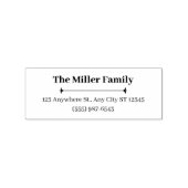 Minimal Family Custom Address Stamp Gummistempel (Stempel)