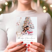 Minimal Family Foto Overlay Frohe Weihnachten