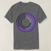 Minimal farbenfrohe Kuchen-Chart T-Shirt (Design vorne)