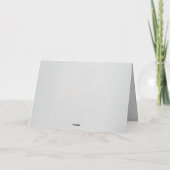 Minimal Faux Blind Deboss Cotton Wedding Folded  Dankeskarte (Rückseite)