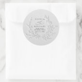 Minimal Faux Blind Deboss Cotton Wedding Sticker (Tasche)