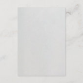 Minimal Faux Blind Deboss Wedding Begleitkarte (Rückseite)