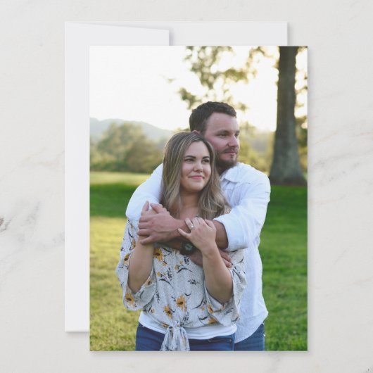 Minimal Feather Magenta Hochzeit speichern das Dat Einladung (Rückseite)
