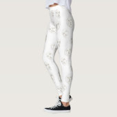 Minimal Female Face Line Pattern (3) Leggings (Links)