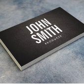 Minimal fett formatierter Text Visitenkarte