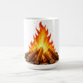 Minimal Fire Illustration Kaffeetasse (Mittel)