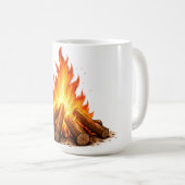 Minimal Fire Illustration Kaffeetasse (VorderseiteRechts)