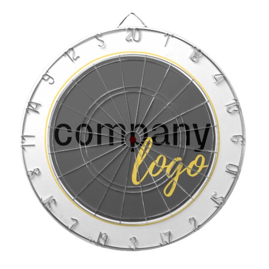 MINIMAL-FIRMA BRANDED Business LOGO DESIGN Dartscheibe (vorne)