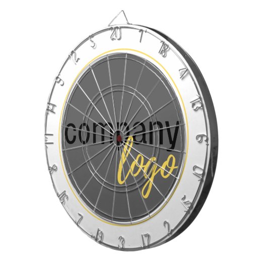 MINIMAL-FIRMA BRANDED Business LOGO DESIGN Dartscheibe (Vorderseite rechts)