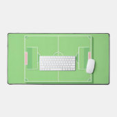 Minimal flache Fußball-Schreibtischmatte - hell gr Schreibtischunterlage (Tastatur & Maus)