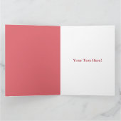 Minimal Floral Eid Mubarak Personalisiert Karte (Innenseite)