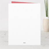 Minimal Floral Eid Mubarak Personalisiert Karte (Rückseite)