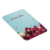 Minimal Floral Greeting Card – With Love Botanical Magnet (Rechte Seite)