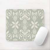 Minimal Floral Pattern Mouse Pad Mousepad (Mit Mouse)