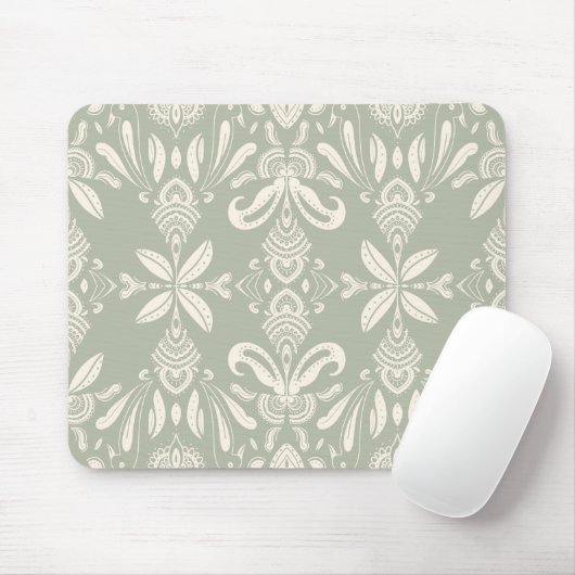 Minimal Floral Pattern Mouse Pad Mousepad (Mit Mouse)