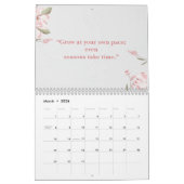 Minimal Floral Quote Calendar Kalender (Mär 2026)