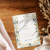 Minimal florale Einladungskarte Einladung