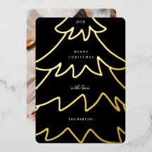 Minimal Foil Christmas Tree Foto