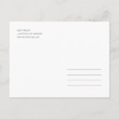 MINIMAL FOLIAGE GREENEREY WATERCOLOR SAVE THE DATE ANKÜNDIGUNGSPOSTKARTE (Rückseite)